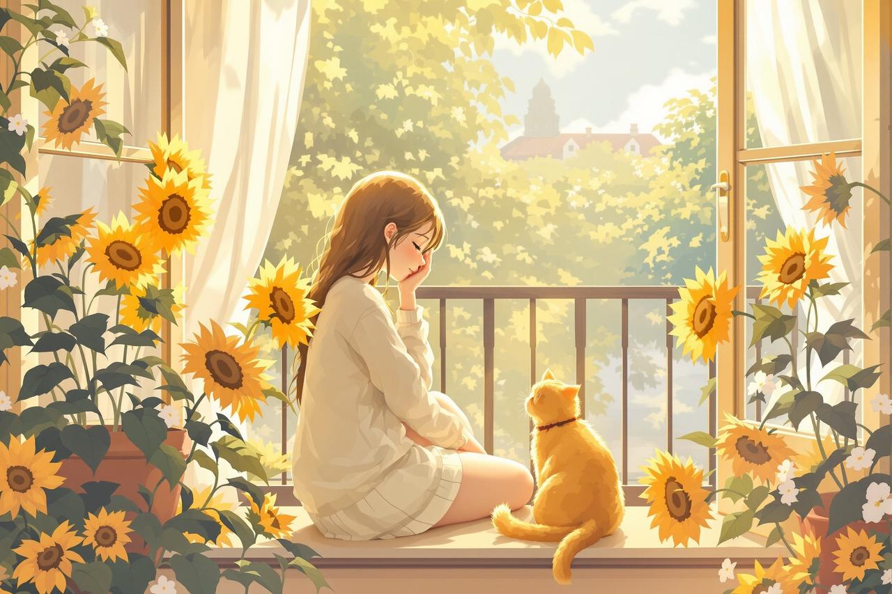 南瓜短剧 - 猫与向日葵
